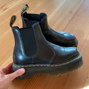 Dr. Martens Platform Chelsea Boots.
